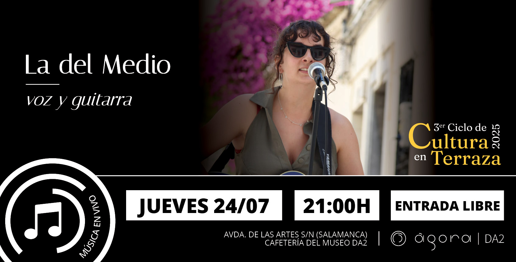 eventos Agora, DA2 TERCER CICLO DE cultura en terraza