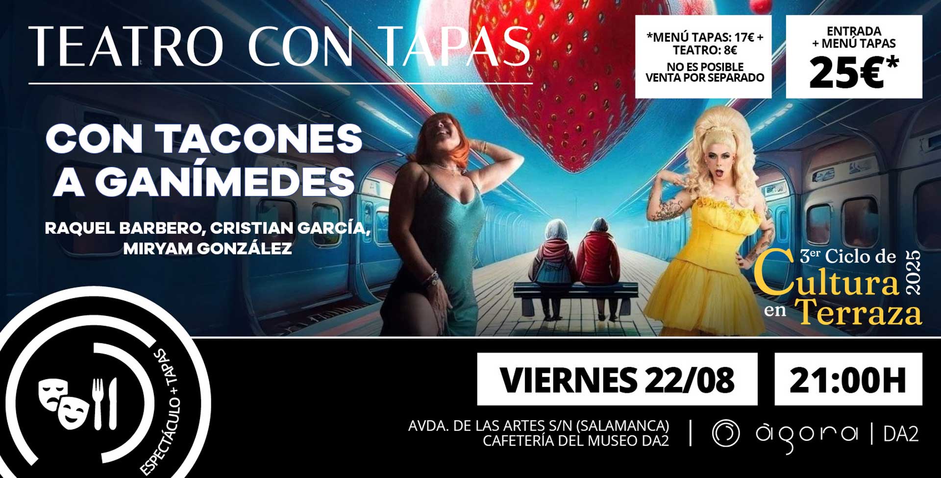 eventos Agora, DA2 TERCER CICLO DE cultura en terraza