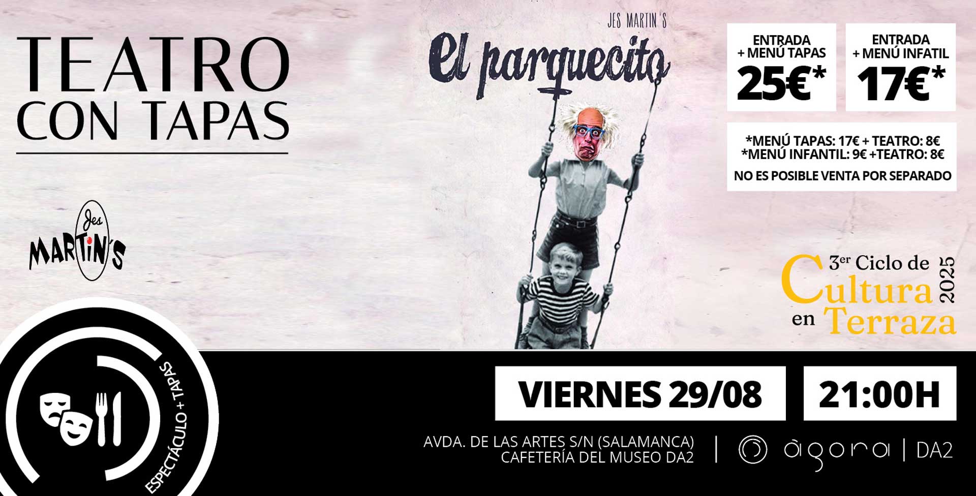 eventos Agora, DA2 TERCER CICLO DE cultura en terraza