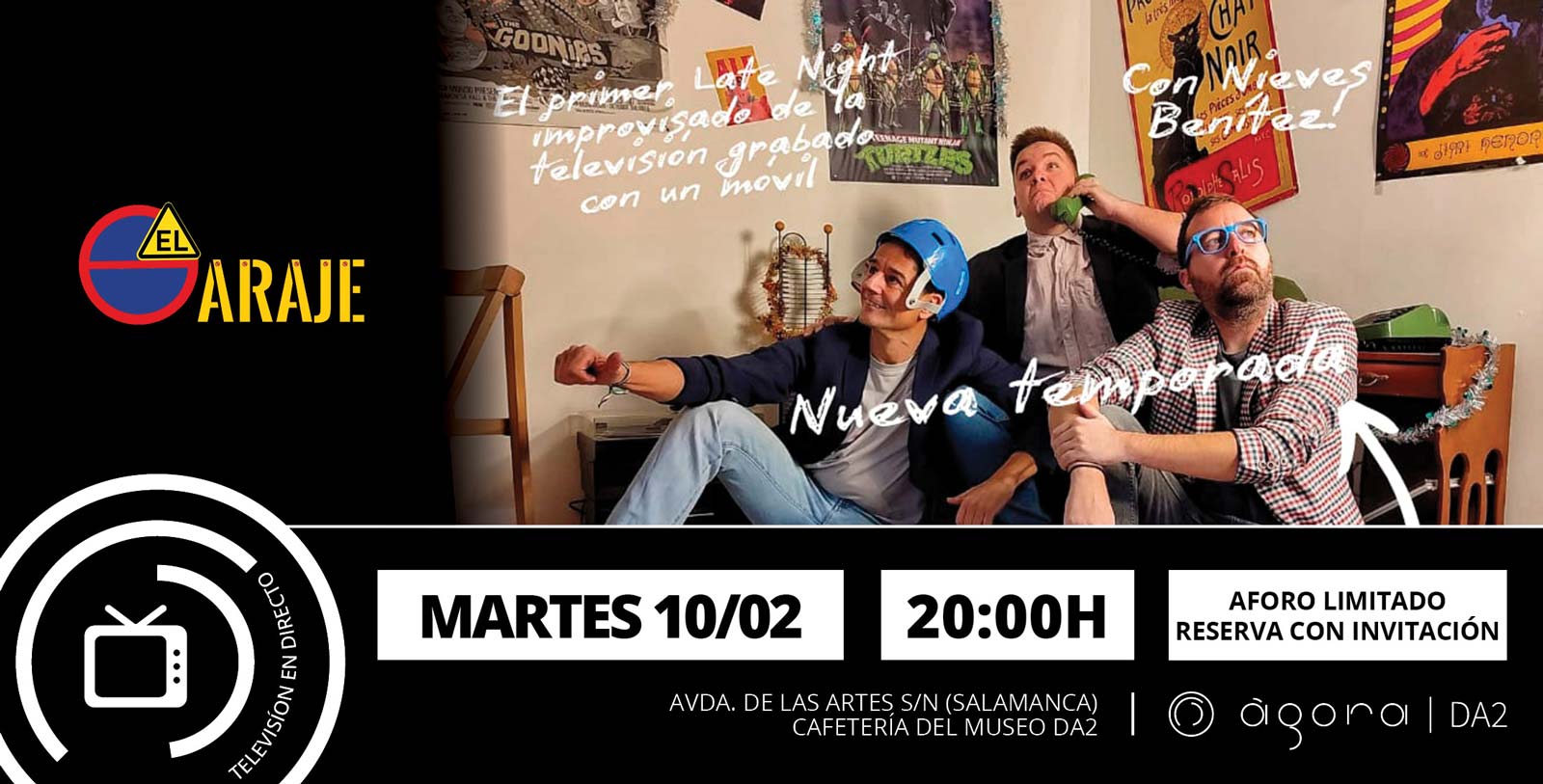 grabacion en directo programa Garaje Jes Martins