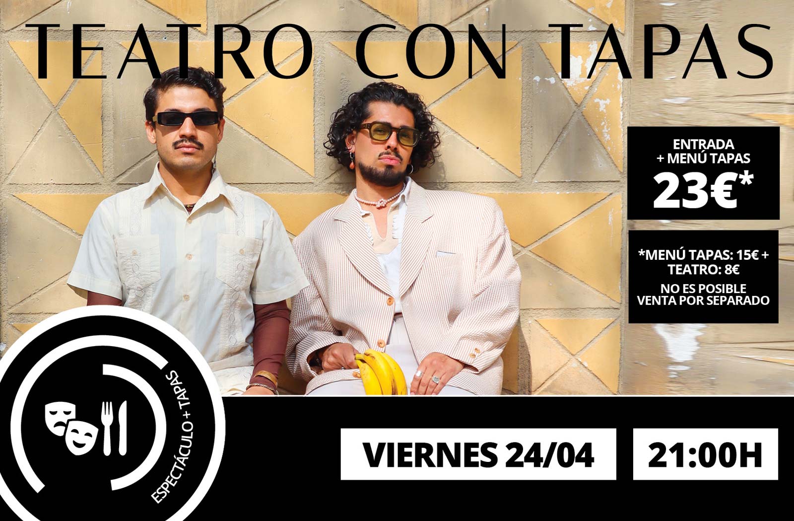 eventos Agora DA2, teatro con tapas
