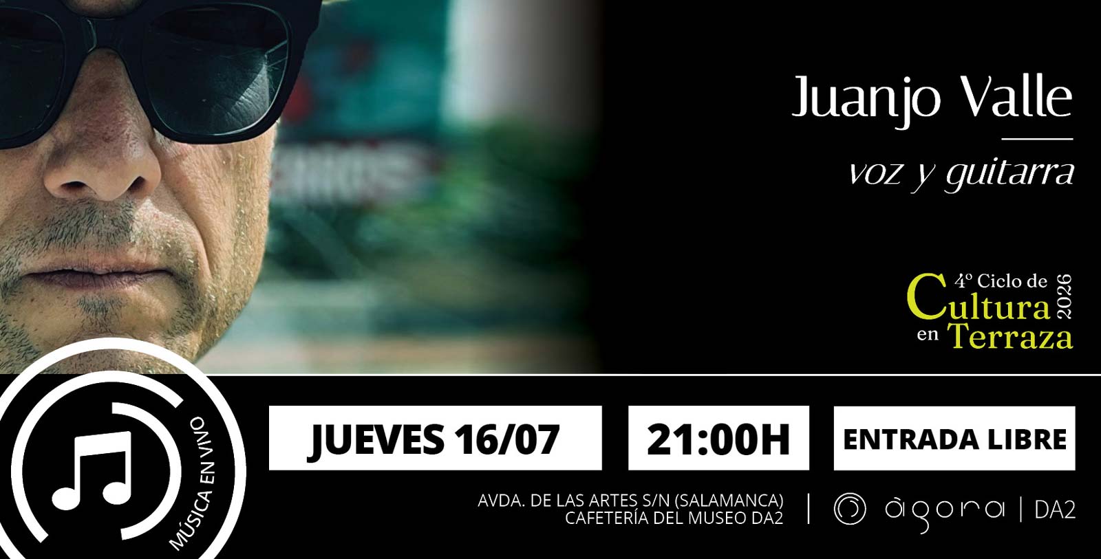 eventos Agora, DA2 TERCER CICLO DE cultura en terraza