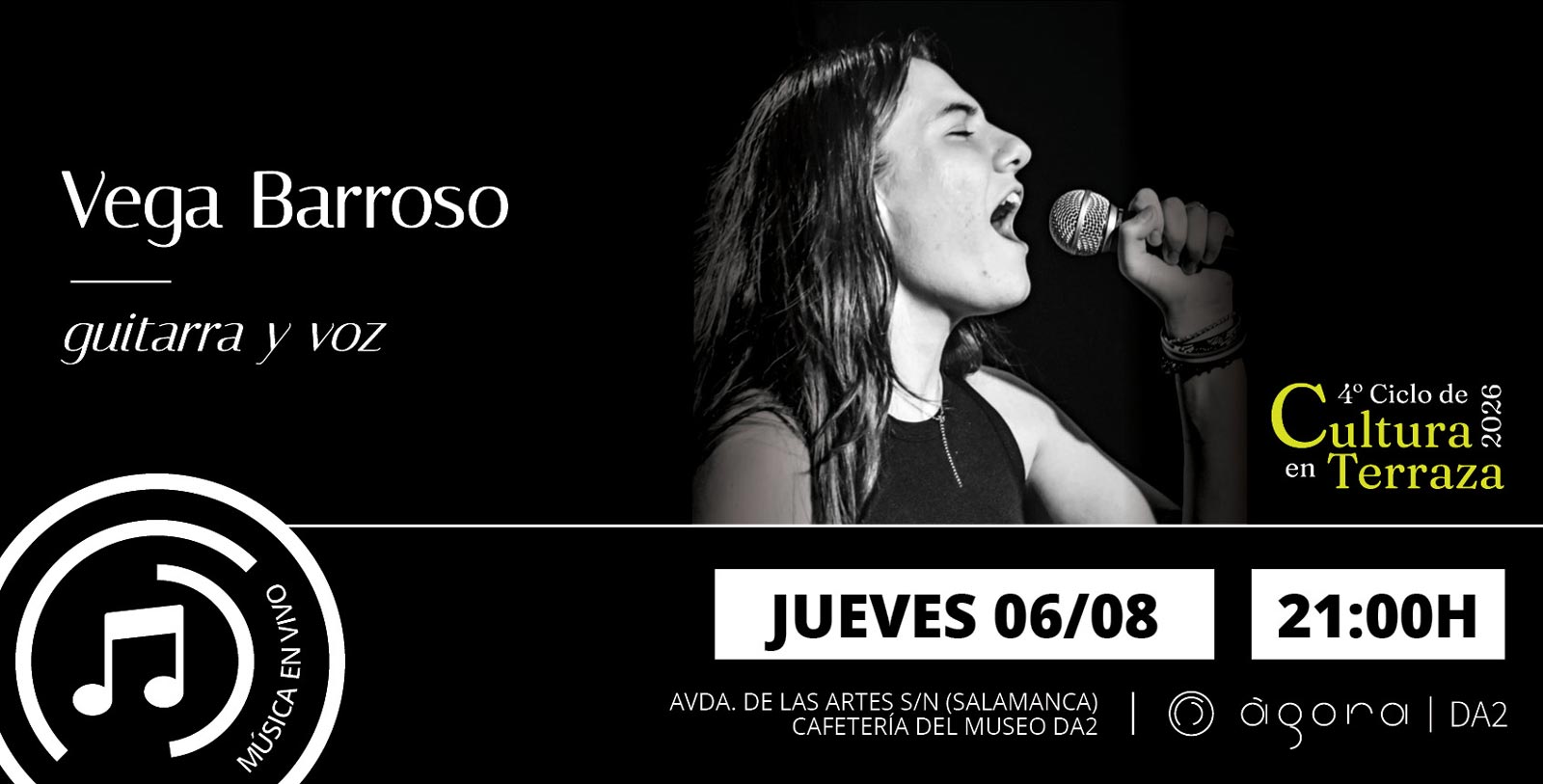 eventos Agora, DA2 TERCER CICLO DE cultura en terraza